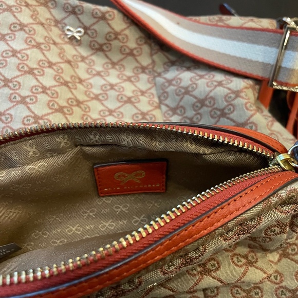 Vintage Anya Hindmarch Monogram Shoulder Bag with Pouch - Picture 6 of 7